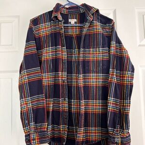 Multicolor Plaid Button-Up Shirt